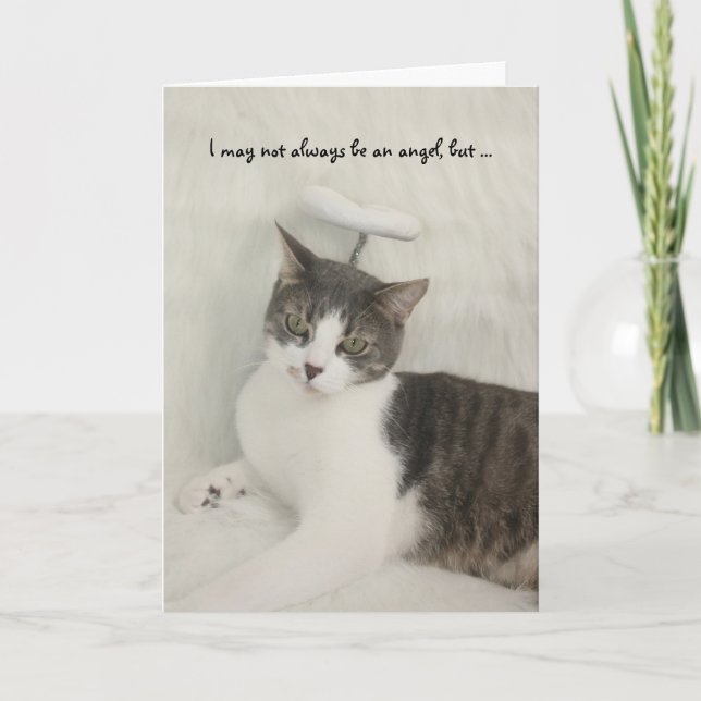 Cartão Anjo engraçado/bonito (Frente)