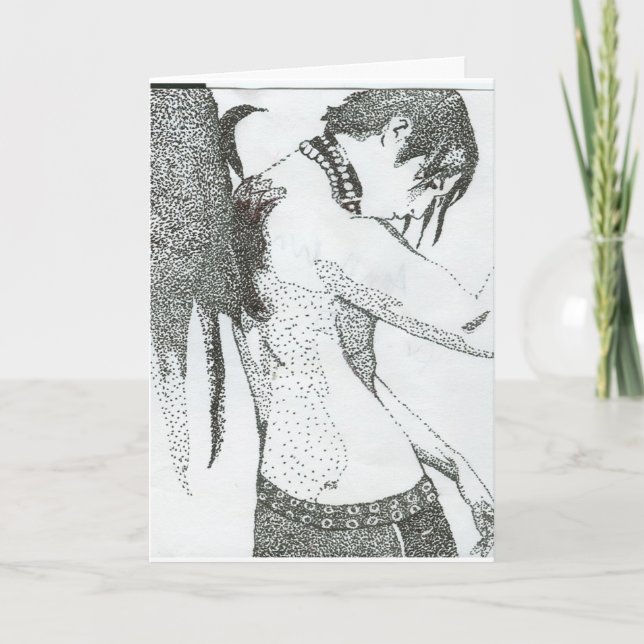 Cartão Anjo escuro (Frente)