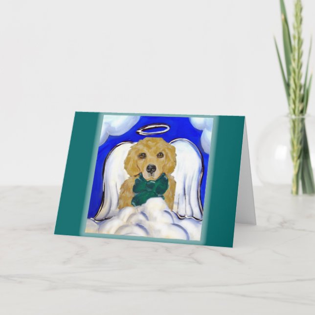 Cartão Anjo Golden Retriever (Frente)