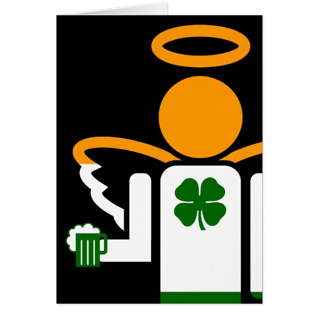 Cartão anjo irlandês (Frente)