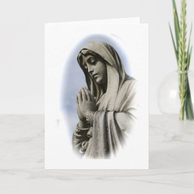 Cartão Anjo na Oração (Frente)