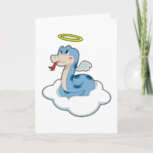 Cartão Anjo Nuvem Serpente
