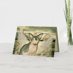 Cartão   Anjo Sphynx Com Mais Simpatia