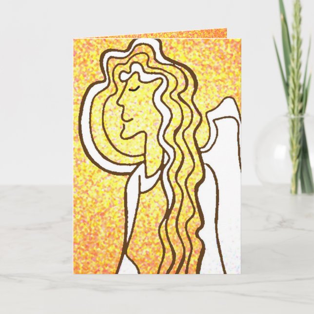 Cartão Anjos a vigiar-te (Frente)