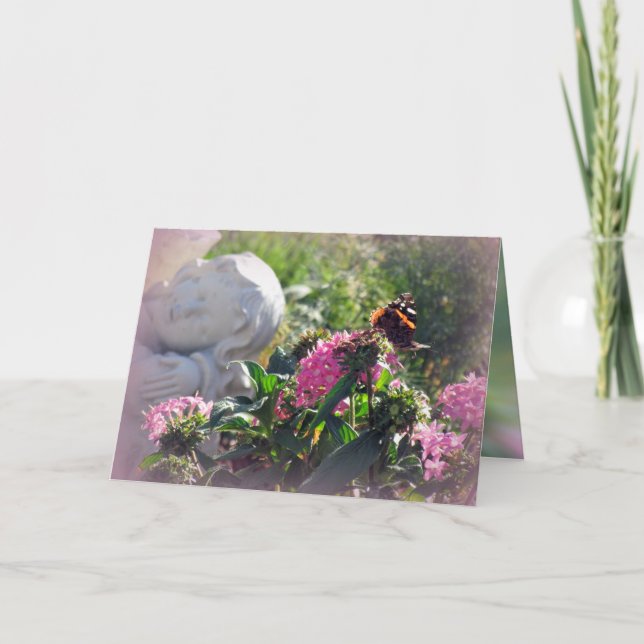 Cartão Anjos e milagres para o seu aniversário (Frente)