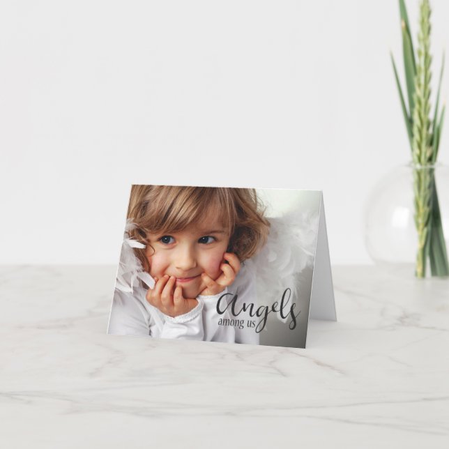 Cartão Anjos entre nós (Frente)