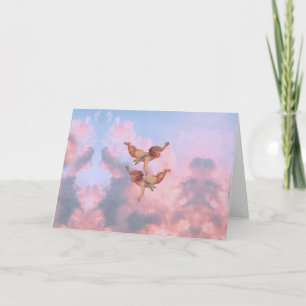 Cartão Anjos no céu
