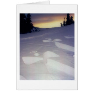 Cartão Anjos no por do sol