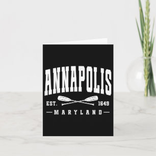 Cartão Annapolis Maryland Est. 1649 Automóveis Cruzados À
