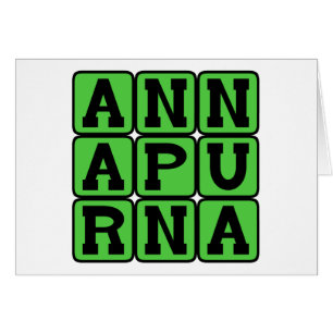 Cartão Annapurna, Cordilheira no Nepal