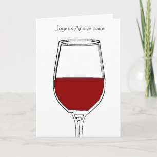 Cartão anniversaire do joyeux/feliz aniversario