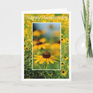 Cartão Anniversary - Black-Eyed Susans Greeting Card