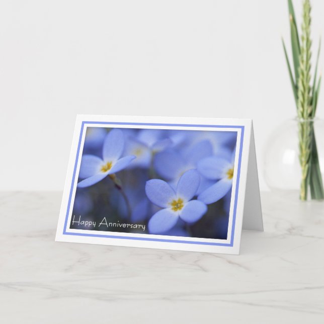 Cartão Anniversary - Bluettes Greeting Card (Frente)