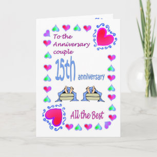 Cartão Anniversary card - 15th feet