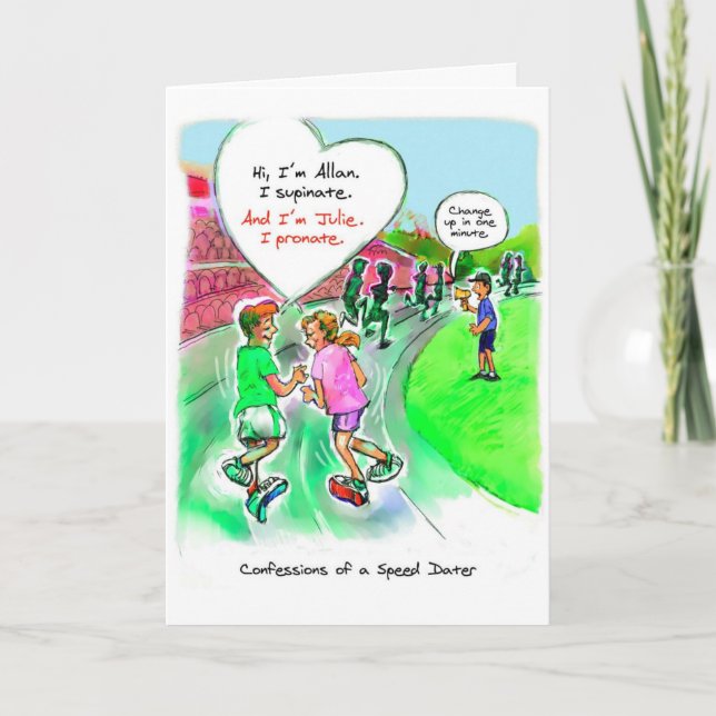 Cartão Anniversary Card for Runner - Speed Dating (Frente)