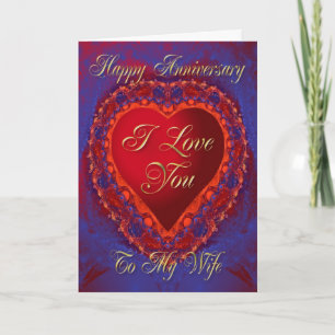 Cartão Anniversary card for wife