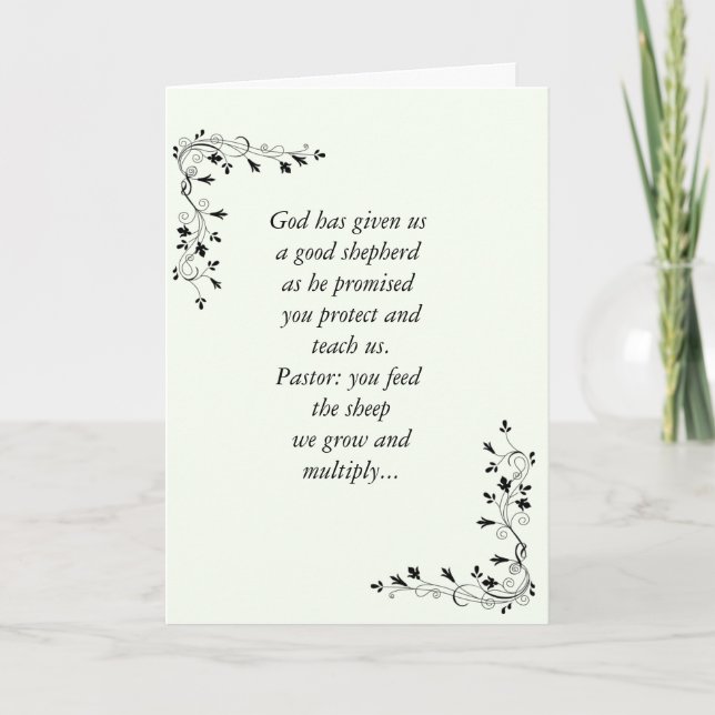 Cartão Anniversary Card _Pastor (Frente)