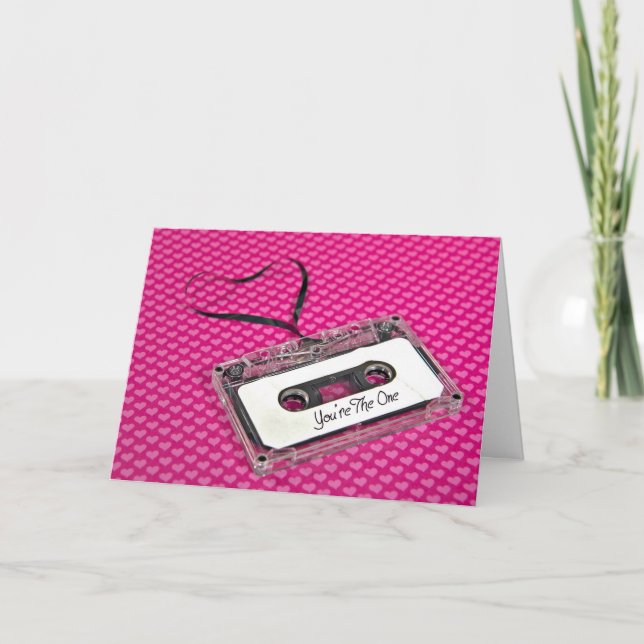 Cartão Anniversary Cassette Tape (Frente)