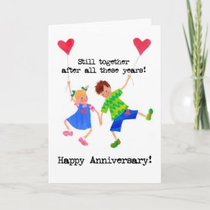 Cartão Anniversary Congratulations Card