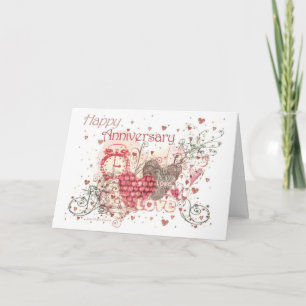 Cartão Anniversary Greeting Card