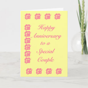 Cartão Anniversary Greetings