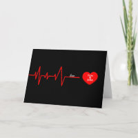 Anniversary red heart beat