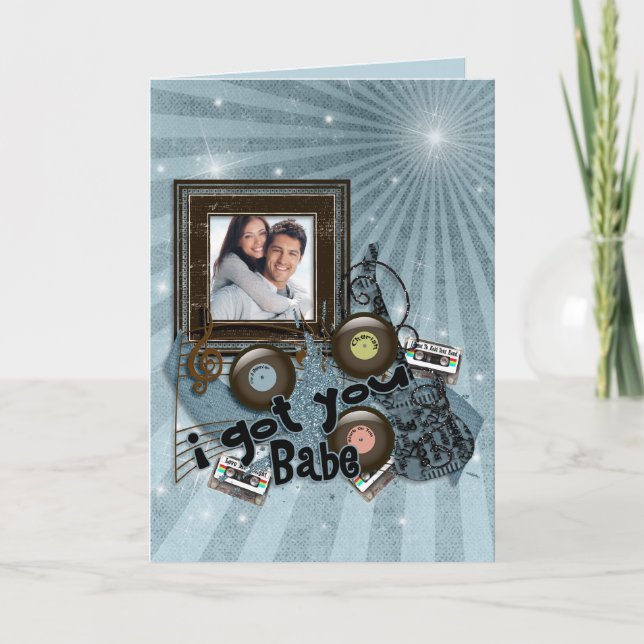 Cartão anniversary rock 'n roll Photo Card (Frente)