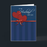 Cartão Anniversary - To my husband w/love<br><div class="desc"></div>