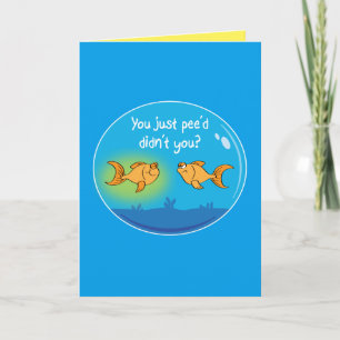 Cartão Annoyed Goldfish (Birthday)