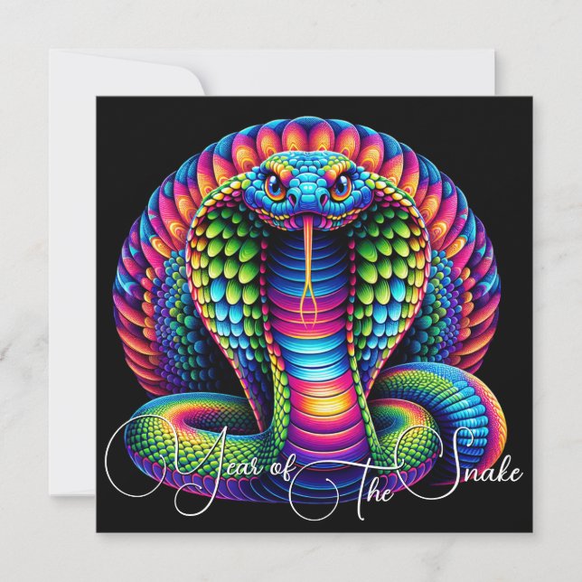 Cartão Ano Chinês de Cobra 2025 (Frente)