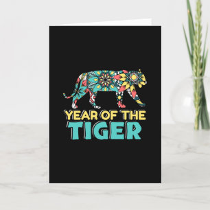 Cartão Ano Chinês do Tigre - Mandala