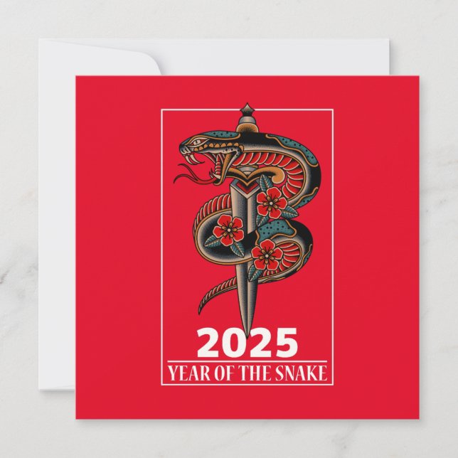 Cartão Ano da serpente 2025 (Frente)