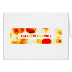 Cartão Ano do Banner Bokeh 2019