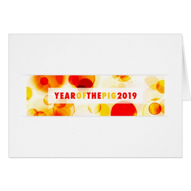 Cartão Ano do Banner Bokeh 2019 (Frente horizontal)