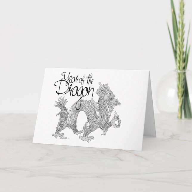 Cartão Ano do Dragão (Frente)