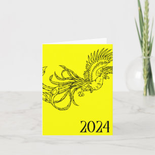 Cartão ano do dragão 2024
