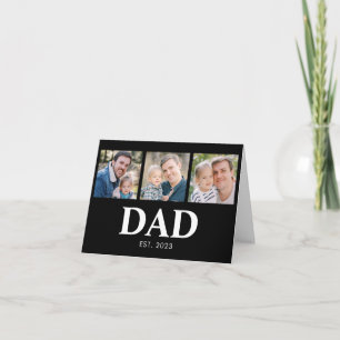 Cartão Ano em que Papai Foi Estabelecido Foto Dia dos Pai