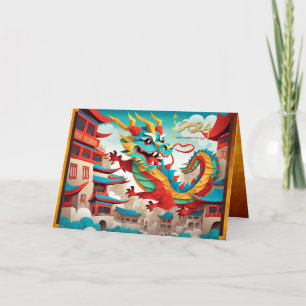 Cartão Ano Novo Chinês do Dragão 2024 GC4