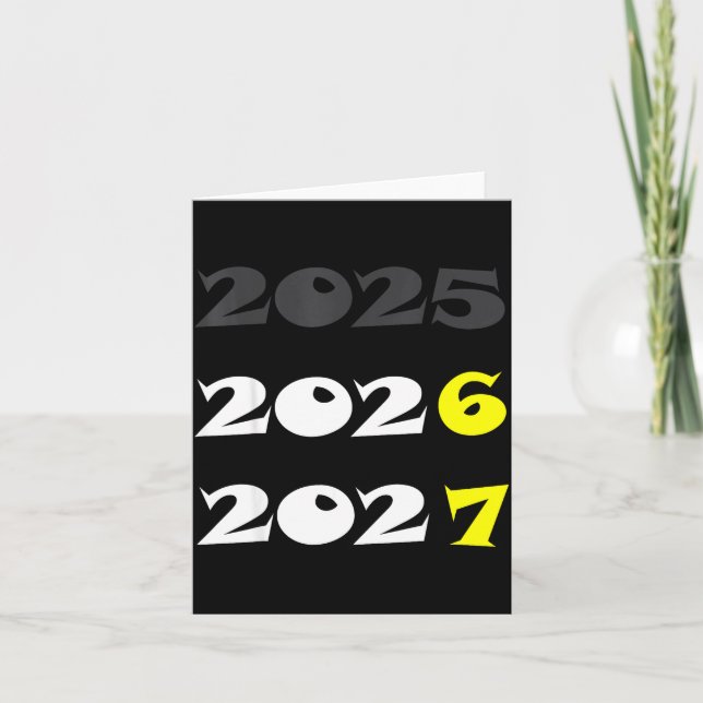 Cartão Ano Novo Engraçado 2026 Seis Sete 67 Meme  (Frente)