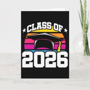 Cartão Ano sênior 2026 - Graduação da turma sênior - Turm
