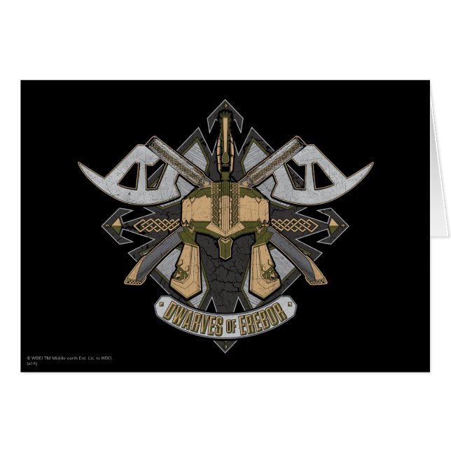 Cartão Anões Da Erebor (Frente Horizontal)