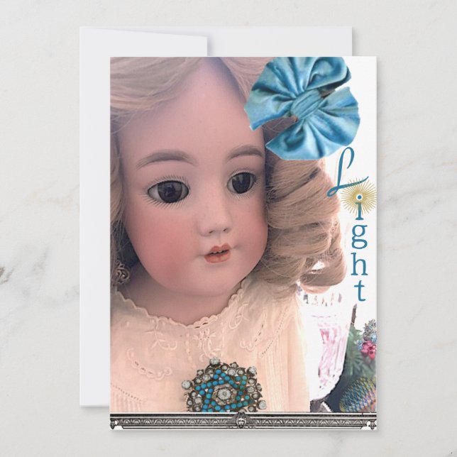 Cartão Anônimo de Hanukkah Flat Doll (Frente)