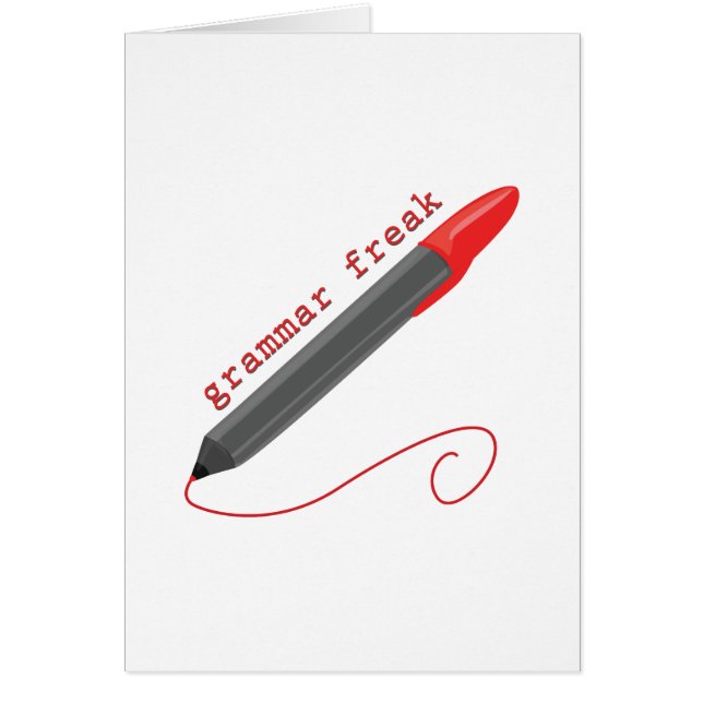 Cartão Anormal da gramática (Frente)