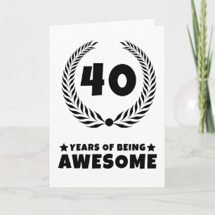 Cartão Anos de ser incrível