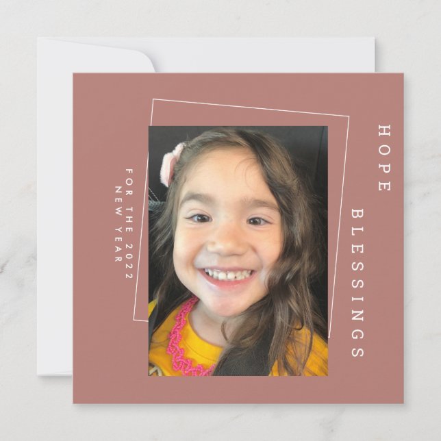 Cartão anos novos 2022 Foto simples de Tom Terrestre (Frente)