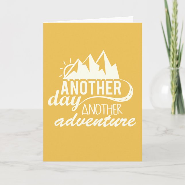 Cartão Another Day Another Adventure Motivational (Frente)