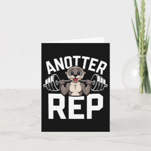 Cartão Anotter Rep - Engraçada Malhação Otter de Construç