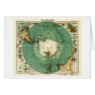 Cartão AntarcticaPanoramic MapAntarctica