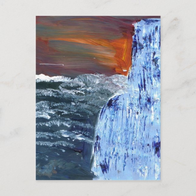 Cartão antárctico do sonhador (Frente)