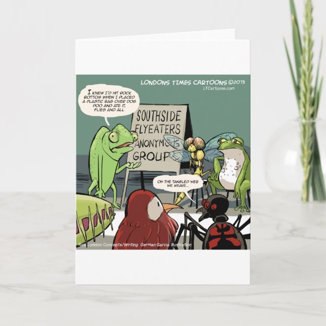 Cartão Anteaters Anonymous 12-Step Funny (Frente)